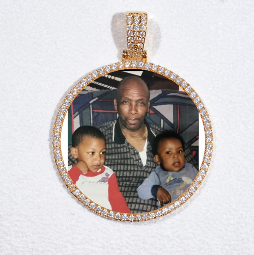 MEDIUM 3D CIRCLE CUSTOM PICTURE PENDANT