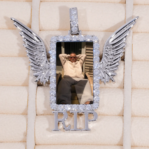 RIP WING 3D CUSTOM PICTURE PENDANT