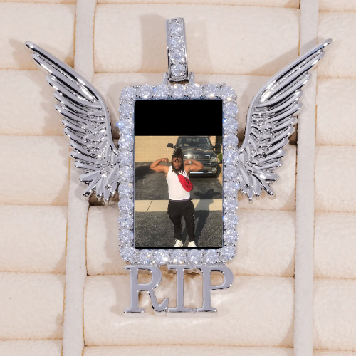 RIP WING 3D CUSTOM PICTURE PENDANT