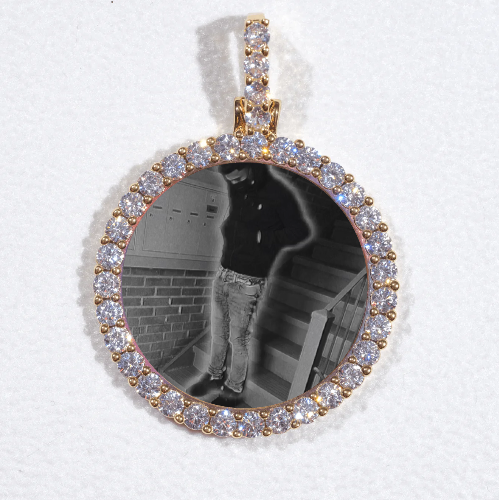 3D CIRCLE CUSTOM PICTURE PENDANT SMALL SIZE