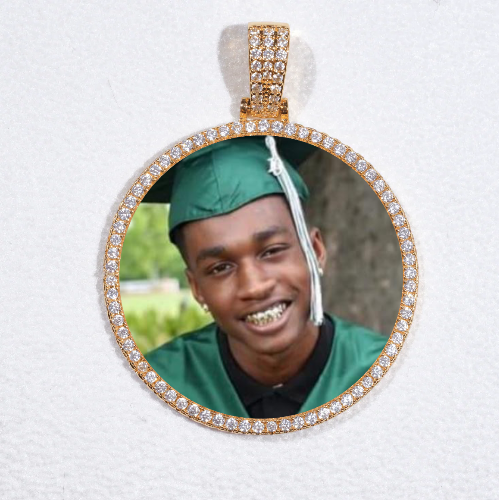 MEDIUM 3D CIRCLE CUSTOM PICTURE PENDANT