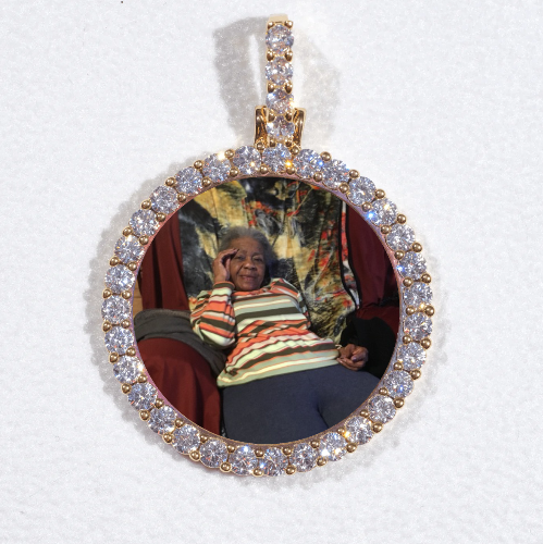 3D CIRCLE CUSTOM PICTURE PENDANT SMALL SIZE