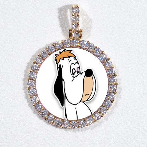 3D CIRCLE CUSTOM PICTURE PENDANT SMALL SIZE