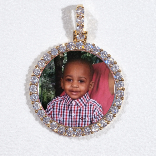 3D CIRCLE CUSTOM PICTURE PENDANT SMALL SIZE