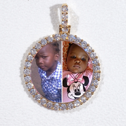 3D CIRCLE CUSTOM PICTURE PENDANT SMALL SIZE