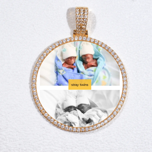 MEDIUM 3D CIRCLE CUSTOM PICTURE PENDANT