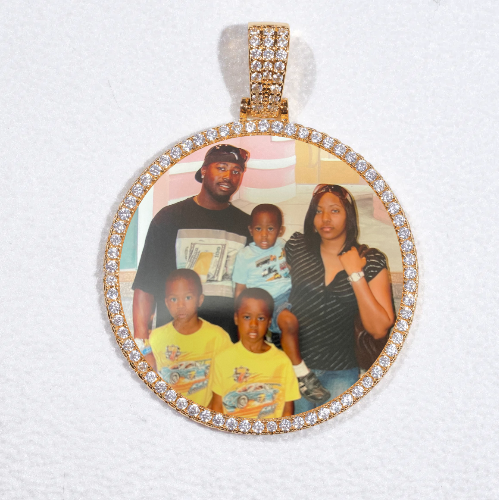 MEDIUM 3D CIRCLE CUSTOM PICTURE PENDANT