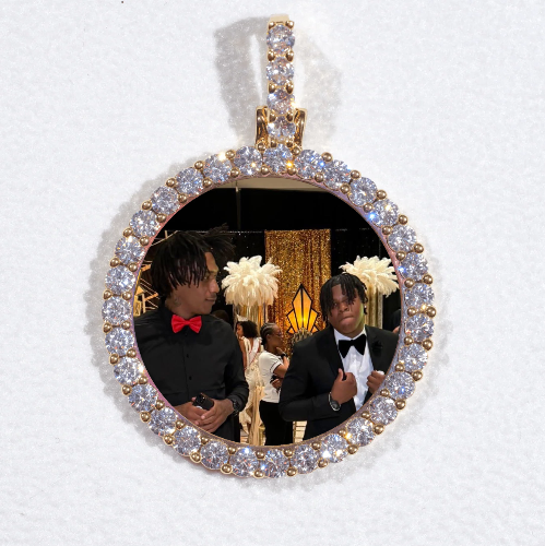 3D CIRCLE CUSTOM PICTURE PENDANT SMALL SIZE