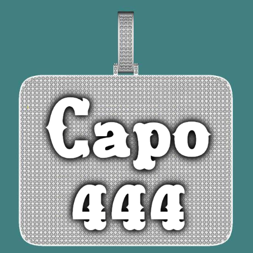 CUSTOM LETTER NECKLACE 3D BIG SQUARE