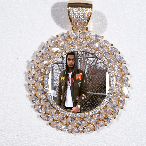 Large 3D Wheat Ear Custom Picture Pendant