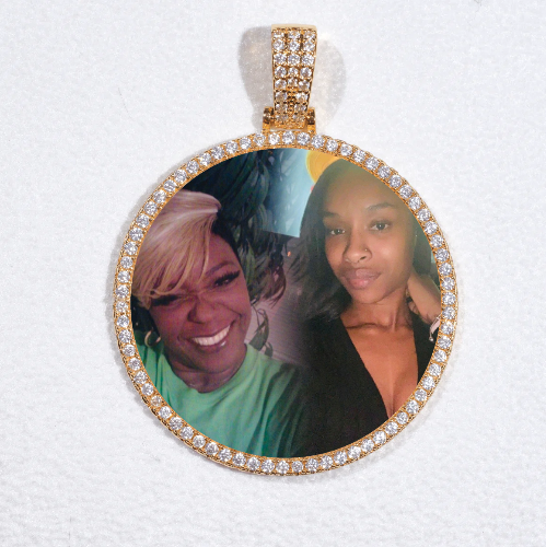MEDIUM 3D CIRCLE CUSTOM PICTURE PENDANT