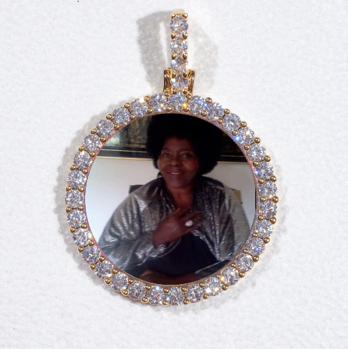 3D CIRCLE CUSTOM PICTURE PENDANT SMALL SIZE