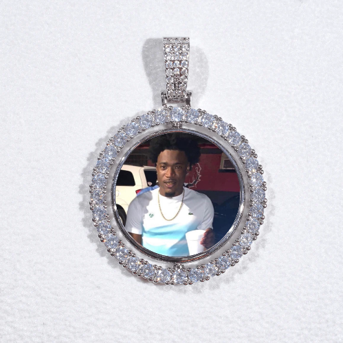 3D Spinning 2-Faced Custom Picture Pendant