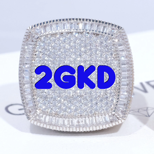 CUSTOM LETTER 3D ICED RING