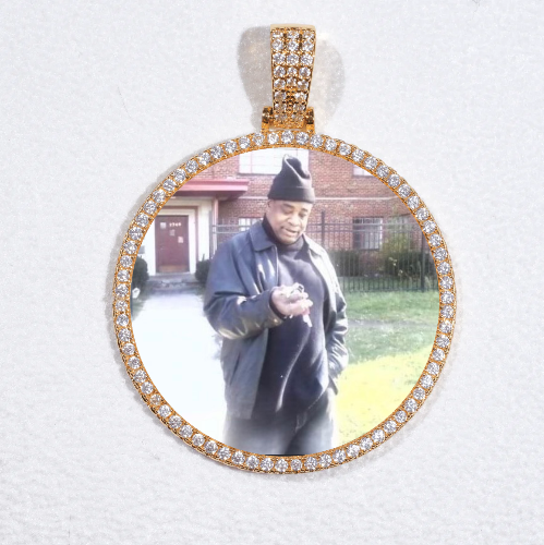 MEDIUM 3D CIRCLE CUSTOM PICTURE PENDANT