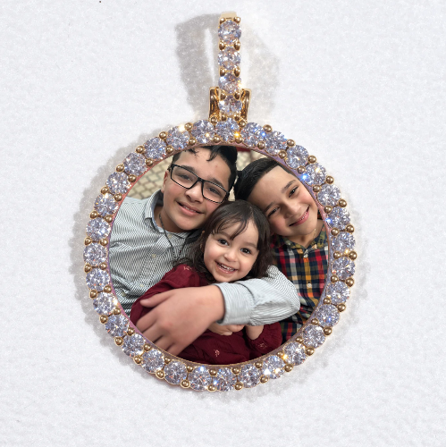 3D CIRCLE CUSTOM PICTURE PENDANT SMALL SIZE