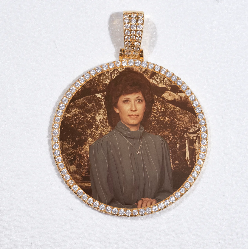 MEDIUM 3D CIRCLE CUSTOM PICTURE PENDANT