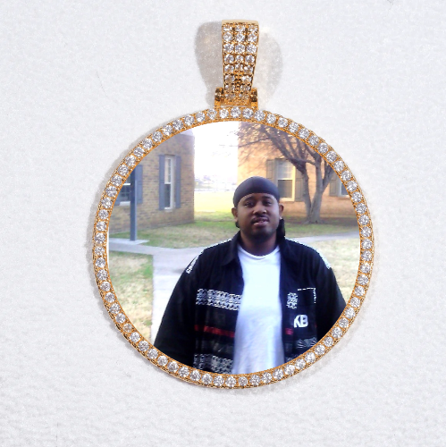 MEDIUM 3D CIRCLE CUSTOM PICTURE PENDANT