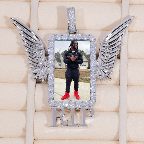 RIP WING 3D CUSTOM PICTURE PENDANT