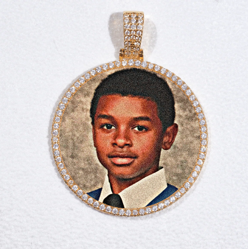 MEDIUM 3D CIRCLE CUSTOM PICTURE PENDANT