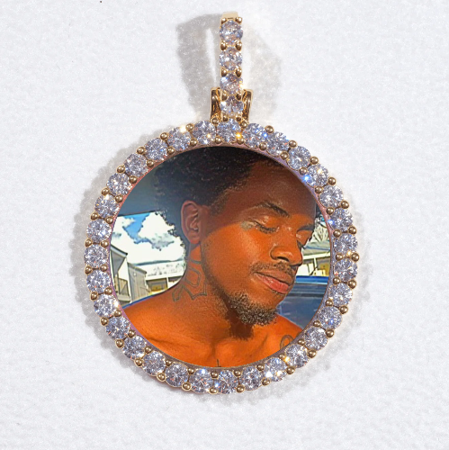 3D CIRCLE CUSTOM PICTURE PENDANT SMALL SIZE