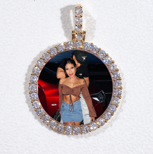 3D CIRCLE CUSTOM PICTURE PENDANT SMALL SIZE