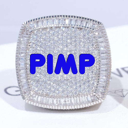 CUSTOM LETTER 3D ICED RING