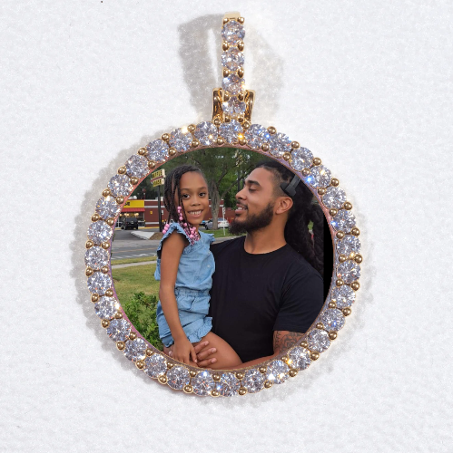 3D CIRCLE CUSTOM PICTURE PENDANT SMALL SIZE