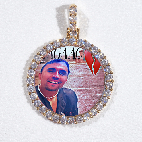3D CIRCLE CUSTOM PICTURE PENDANT SMALL SIZE