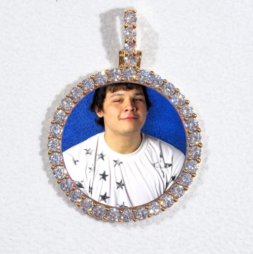 3D CIRCLE CUSTOM PICTURE PENDANT SMALL SIZE