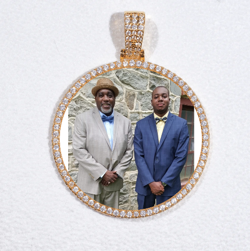 MEDIUM 3D CIRCLE CUSTOM PICTURE PENDANT