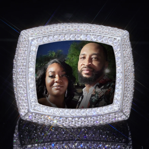 3D CUSTOM PICTURE ICED RING