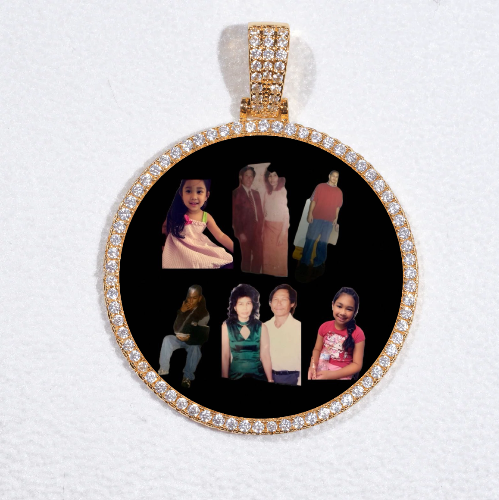 MEDIUM 3D CIRCLE CUSTOM PICTURE PENDANT