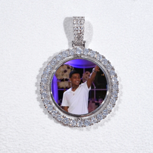 3D Spinning 2-Faced Custom Picture Pendant
