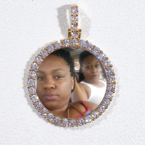 3D CIRCLE CUSTOM PICTURE PENDANT SMALL SIZE