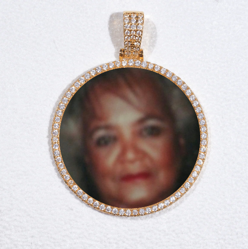 MEDIUM 3D CIRCLE CUSTOM PICTURE PENDANT