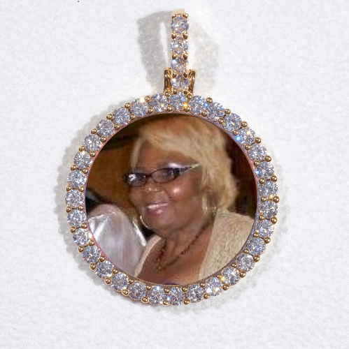 3D CIRCLE CUSTOM PICTURE PENDANT SMALL SIZE