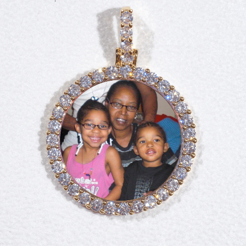 3D CIRCLE CUSTOM PICTURE PENDANT SMALL SIZE