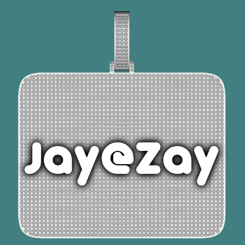CUSTOM LETTER NECKLACE 3D BIG SQUARE