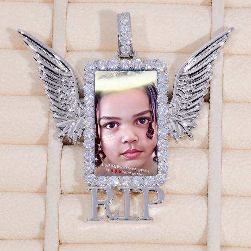 RIP WING 3D CUSTOM PICTURE PENDANT