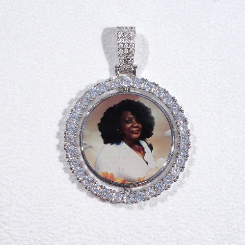 3D Spinning 2-Faced Custom Picture Pendant