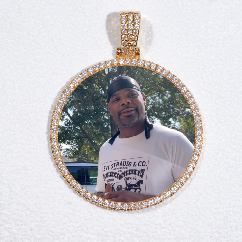 MEDIUM 3D CIRCLE CUSTOM PICTURE PENDANT