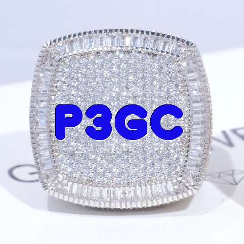 CUSTOM LETTER 3D ICED RING
