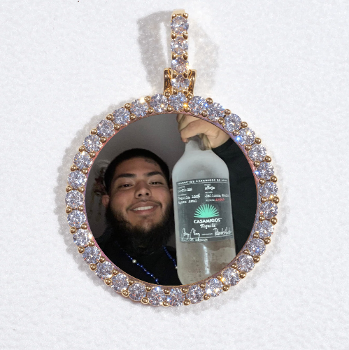 3D CIRCLE CUSTOM PICTURE PENDANT SMALL SIZE