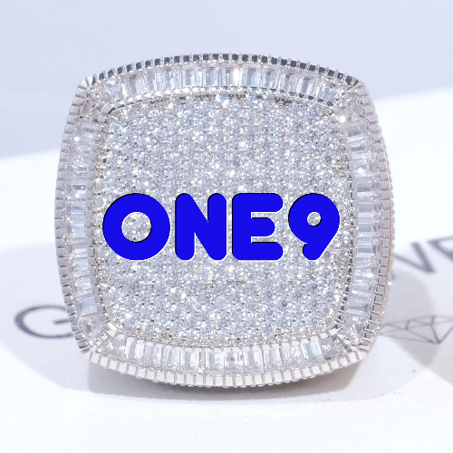 CUSTOM LETTER 3D ICED RING