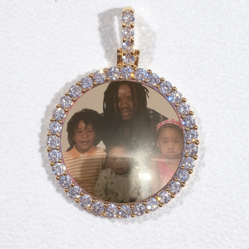 3D CIRCLE CUSTOM PICTURE PENDANT SMALL SIZE