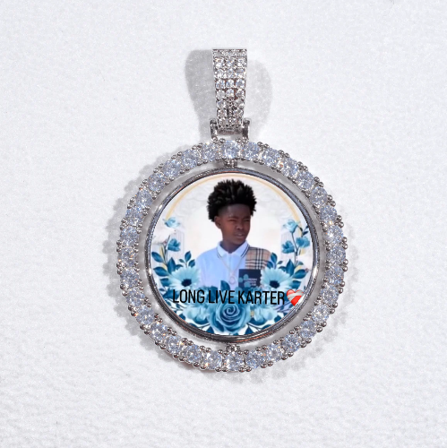 3D Spinning 2-Faced Custom Picture Pendant