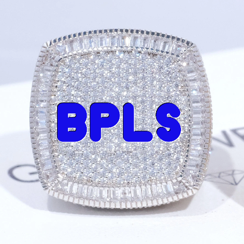 CUSTOM LETTER 3D ICED RING