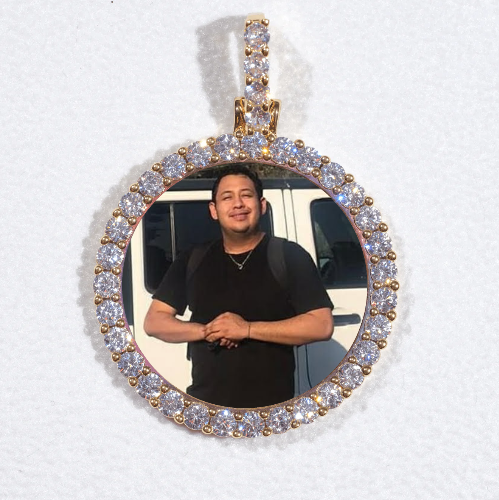 3D CIRCLE CUSTOM PICTURE PENDANT SMALL SIZE