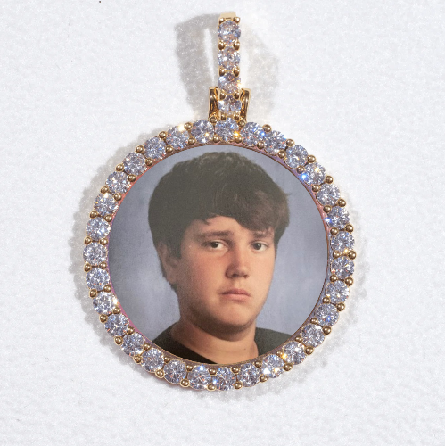 3D CIRCLE CUSTOM PICTURE PENDANT SMALL SIZE